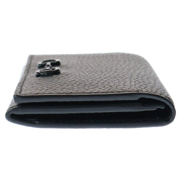 Gucci Horsebit Leather Bifold Coin Wallet Case Business Holder Black - Picture 3 of 6